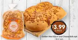 Spudshed Golden West Bacon and Cheese Rolls offer