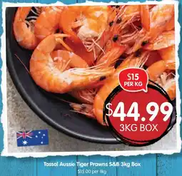 Spudshed Tassal Aussie Tiger Prawns S&B Box offer