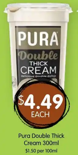 Spudshed Pura Double Thick Cream offer