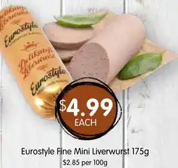 Spudshed Eurostyle Fine Mini Liverwurst offer