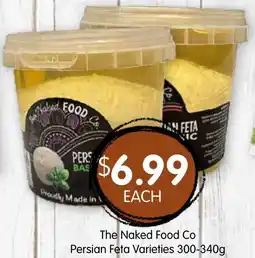 Spudshed The Naked Food Co Persian Feta Varieties offer