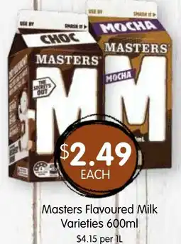 Spudshed Masters Flavoured Milk Varieties offer