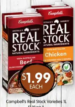 Spudshed Campbell's Real Stock offer