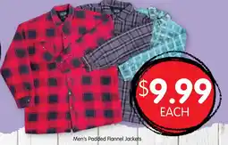 Spudshed Men's Padded Flannel Jackets offer