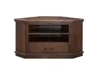 LivingStyles Artemis Pine Timber 1 Drawer Corner TV Unit, 125cm offer