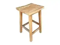 LivingStyles Osaka Solid Mango Wood Timber Counter Stool, Honey Wash offer