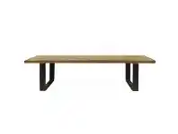 LivingStyles Darton Reclaimed Timber & Steel Dining Bench, 170cm offer