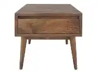 LivingStyles Stuart Solid Mango Wood Timber Side Table with Drawer offer
