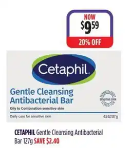 Wizard Pharmacy CETAPHIL Gentle Cleansing Antibacterial Bar offer