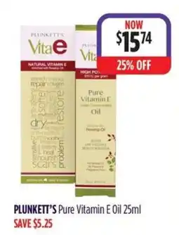 Wizard Pharmacy PLUNKETT'S Pure Vitamin E Oil offer