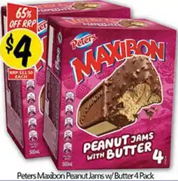 NQR Peters Maxibon Peanut Jams w/Butter offer