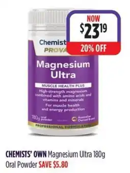 Wizard Pharmacy CHEMISTS' OWN Magnesium Ultra offer