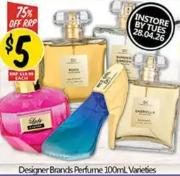 NQR Designer Brands Perfume offer