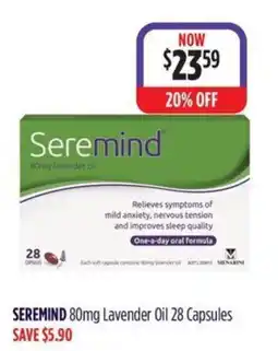 Wizard Pharmacy SEREMIND 80mg Lavender Oil offer