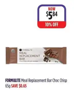 Wizard Pharmacy FORMULITE Meal Replacement Bar Choc Chisp offer