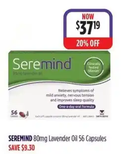 Wizard Pharmacy SEREMIND 80mg Lavender Oil offer