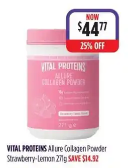 Wizard Pharmacy VITAL PROTEINS Allure Collagen Powder Strawberry-Lemon offer