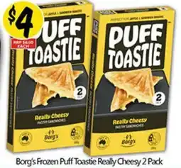 NQR Borg's Frozen Puff Toastie Really Cheesy offer