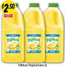 NQR Mildura Tropical Juice offer