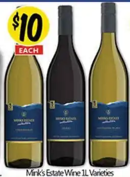 NQR Mink's Estate Wine offer