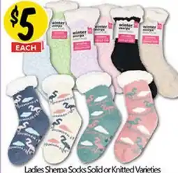 NQR Ladies Sherpa Socks Solid or Knitted offer