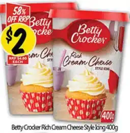 NQR Betty Crocker Rich Cream Cheese Style King offer