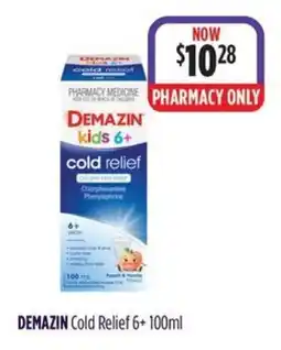 Wizard Pharmacy DEMAZIN Cold Relief 6+ offer
