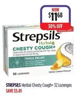 Wizard Pharmacy STREPSILS Herbal Chesty Cough+ offer