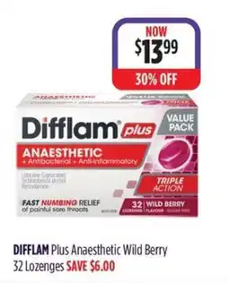 Wizard Pharmacy DIFFLAM Plus Anaesthetic Wild Berry offer