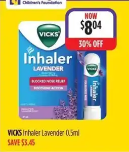 Wizard Pharmacy VICKS Inhaler Lavender offer