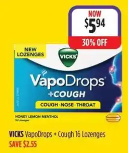 Wizard Pharmacy VICKS VapoDrops + Cough offer