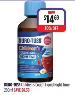 Wizard Pharmacy DURO-TUSS Children's Cough Liquid Night Time offer
