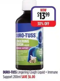 Wizard Pharmacy DURO-TUSS Lingering Cough Liquid + Immune Support offer