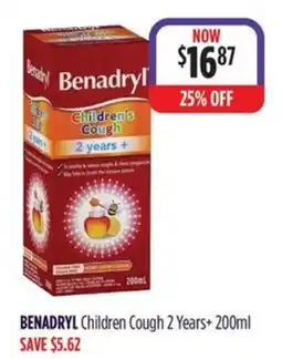Wizard Pharmacy BENADRYL Children Cough 2 Years+ offer