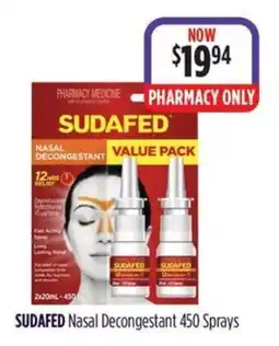 Wizard Pharmacy SUDAFED Nasal Decongestant offer