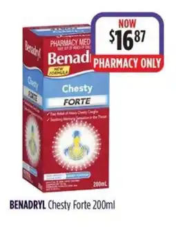 Wizard Pharmacy BENADRYL Chesty Forte offer