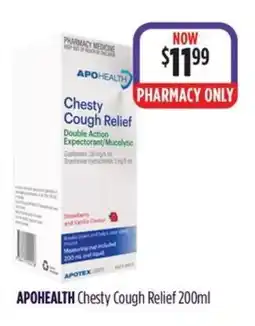 Wizard Pharmacy APOHEALTH Chesty Cough Relief offer