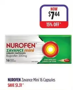Wizard Pharmacy NUROFEN Zavance Mini offer