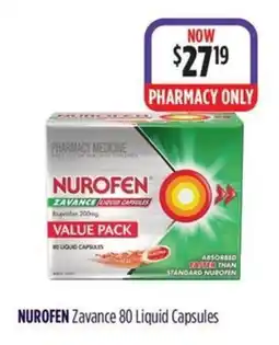 Wizard Pharmacy NUROFEN Zavance 80 Liquid Capsules offer