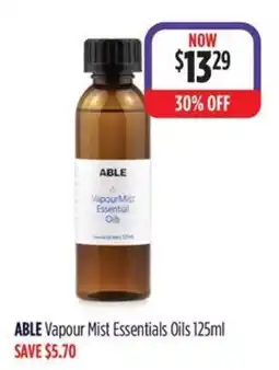 Wizard Pharmacy ABLE Vapour Mist Essentials Oils offer