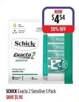 Wizard Pharmacy SCHICK Exacta 2 Sensitive offer