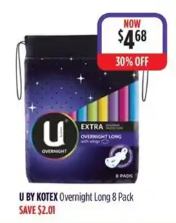 Wizard Pharmacy U BY KOTEX Overnight Long offer