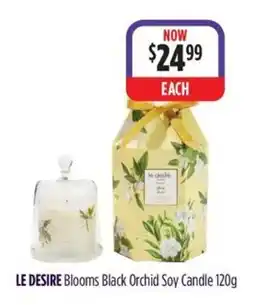 Wizard Pharmacy LE DESIRE Blooms Black Orchid Soy Candle offer