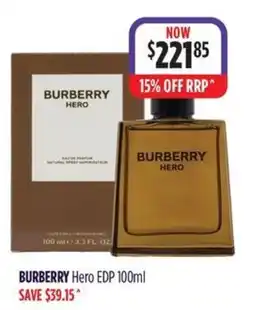 Wizard Pharmacy BURBERRY Hero EDP offer