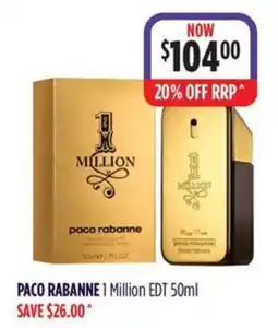 Wizard Pharmacy PACO RABANNE 1 Million EDT offer