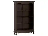 LivingStyles Queen Ann Solid Mahogany Timber Bookcase, Chocolate offer