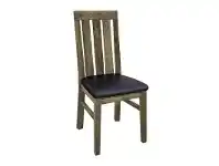 LivingStyles Seaside Solid Pine Timber Dining Chair with PU Seat offer