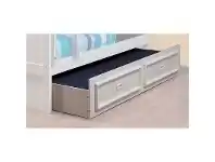 Teenage Trundle Bed, Single, Arctic White