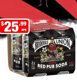 Liquor Stax Red pub soda vodka offer