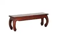 LivingStyles Liam Solid Mahogany Timber 128cm Opium Bench - Mahogany offer
